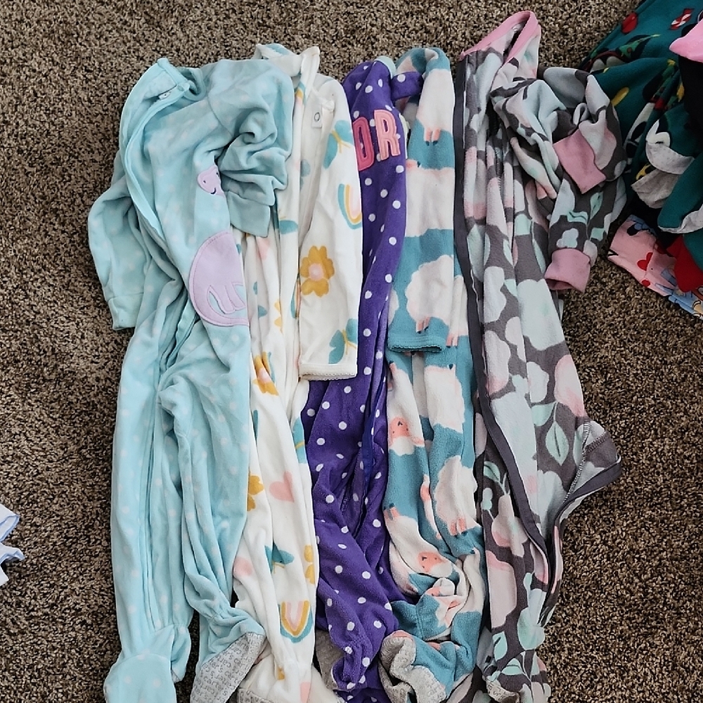 Carter's Blue and Purple Footies One Piece